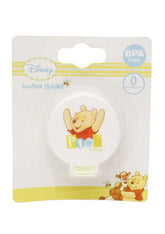2 x Winnie The Pooh Lime Pacifier Holder By Disney Disney